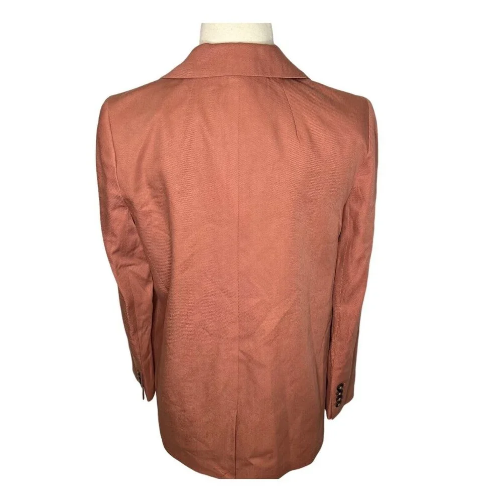 Madewell $178 The Larsen Blazer in Drapeweave Dried Rose Size XXS NJ732 - Picture 5 of 7